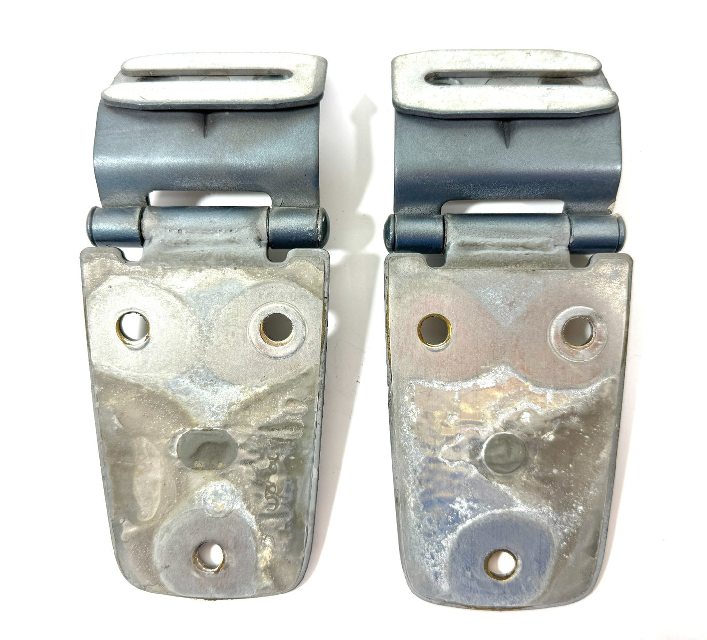 97-06 STEEL BLUE PBQ Hood Hinge Factory Pair Hinges Jeep TJ Wrangler incl Bolts2