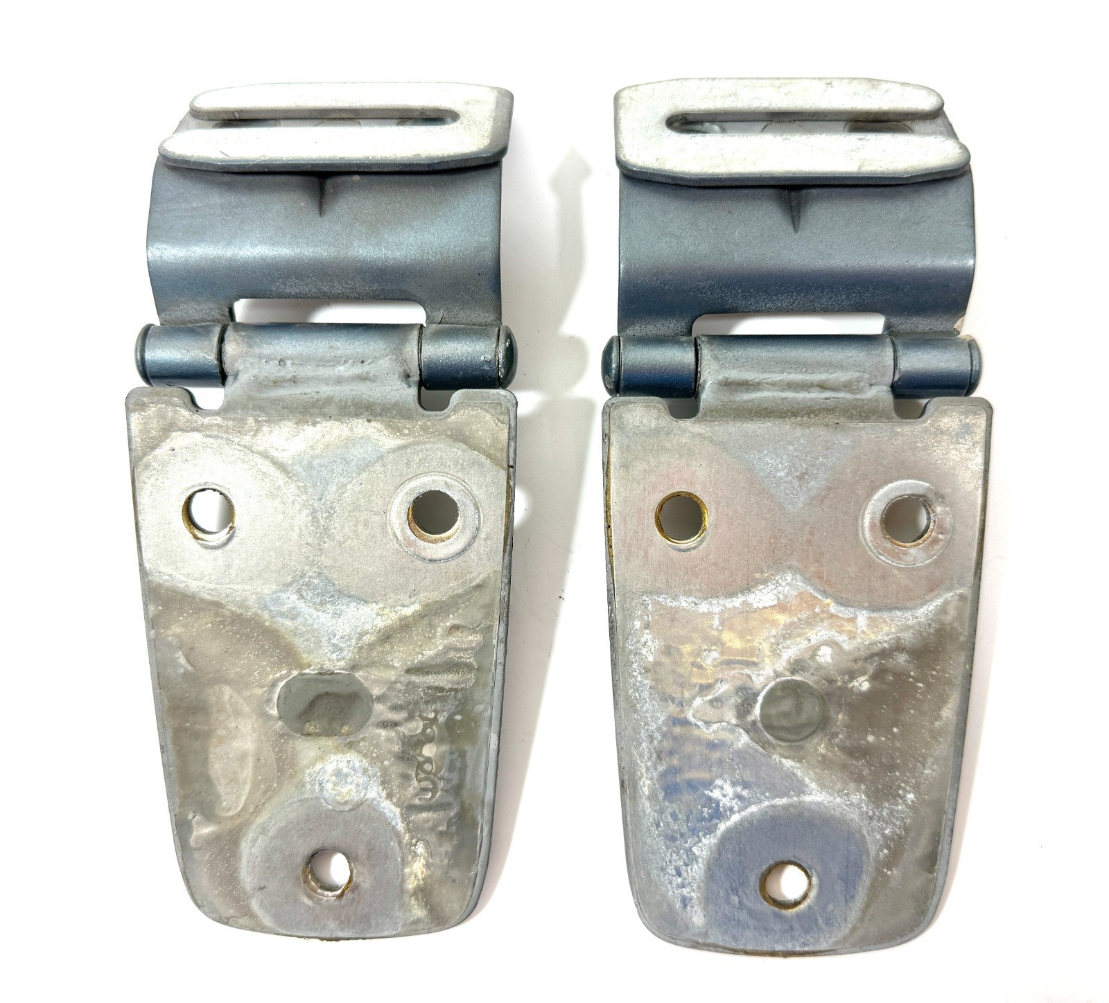 97-06 STEEL BLUE PBQ Hood Hinge Factory Pair Hinges Jeep TJ Wrangler incl Bolts2