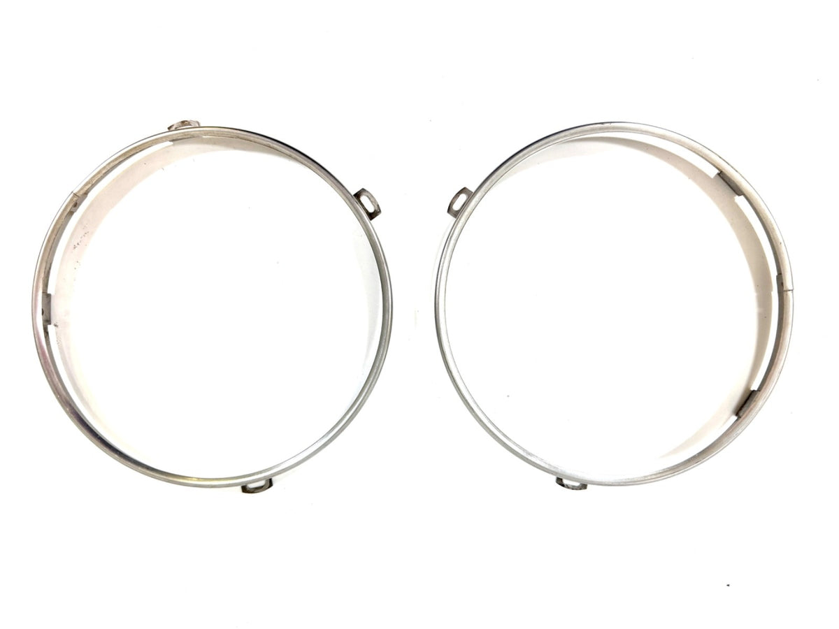 OEM Jeep Wrangler TJ Headlight Bulb Metal Retainer Ring PAIR Fits LH RH 97-060