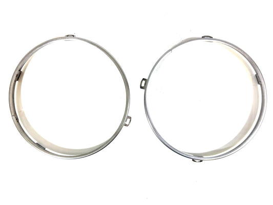 OEM Jeep Wrangler TJ Headlight Bulb Metal Retainer Ring PAIR Fits LH RH 97-060