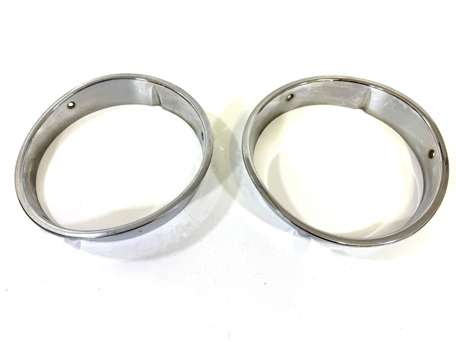 Jeep Wrangler TJ 1997-2006 OEM Chrome RH and LH Headlight Trim Rings Bezels1