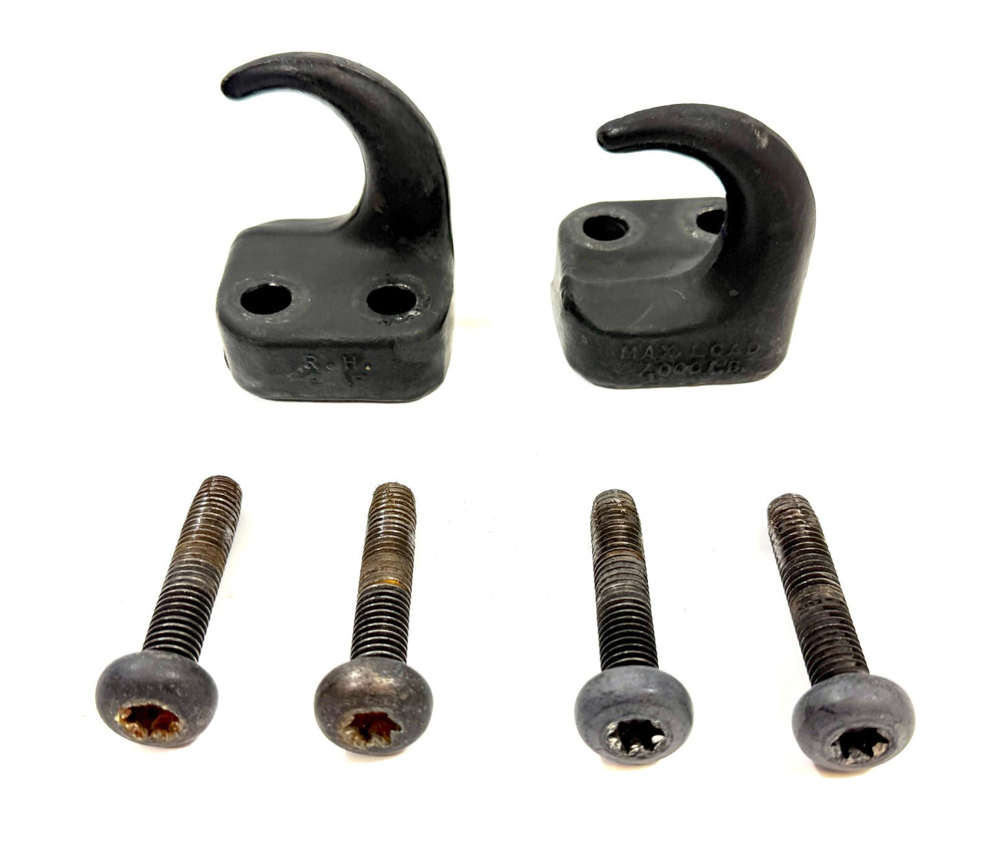 Jeep Wrangler TJ 97-06 Front Tow Hooks Hook Pair with Bolts3