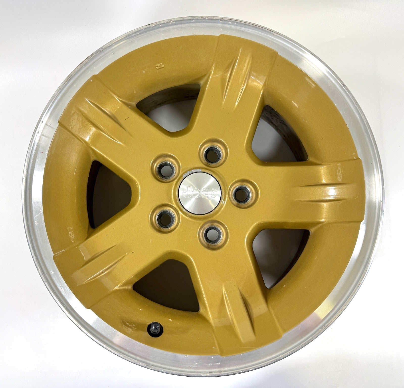 15" Jeep Wrangler Golden Eagle Wheel Rim Factory OEM 2003-2006 Machined Lip Gold0