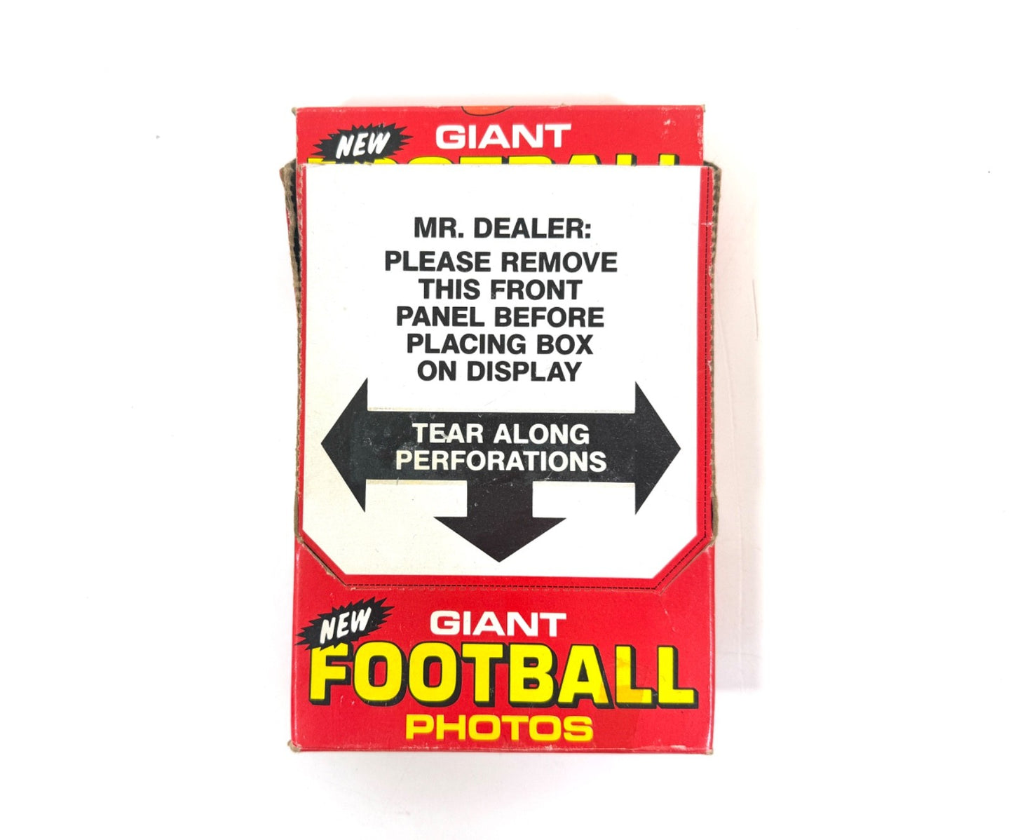 Original Vend box 1980 TOPPS GIANT FOOTBALL PHOTOS complete set of 30 Cards0