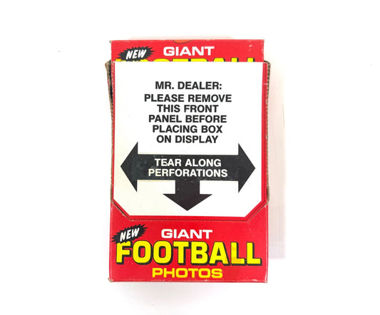 Original Vend box 1980 TOPPS GIANT FOOTBALL PHOTOS complete set of 30 Cards0