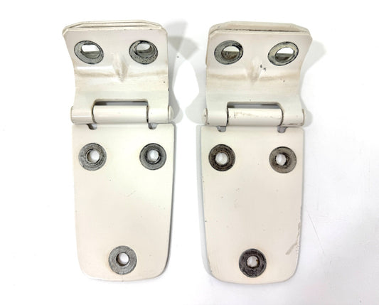 97-06 STONE WHITE (PW1) Hood Hinge Factory OEM Pair Hinges Jeep TJ Wrangler0