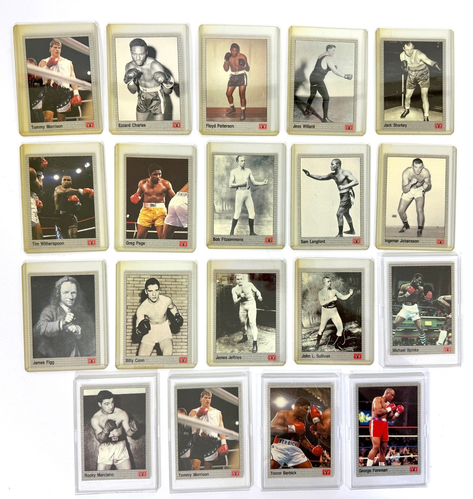 AW Sports Inc. 1991 Boxing Hall Of Fame Trading Cards Lot Of 190