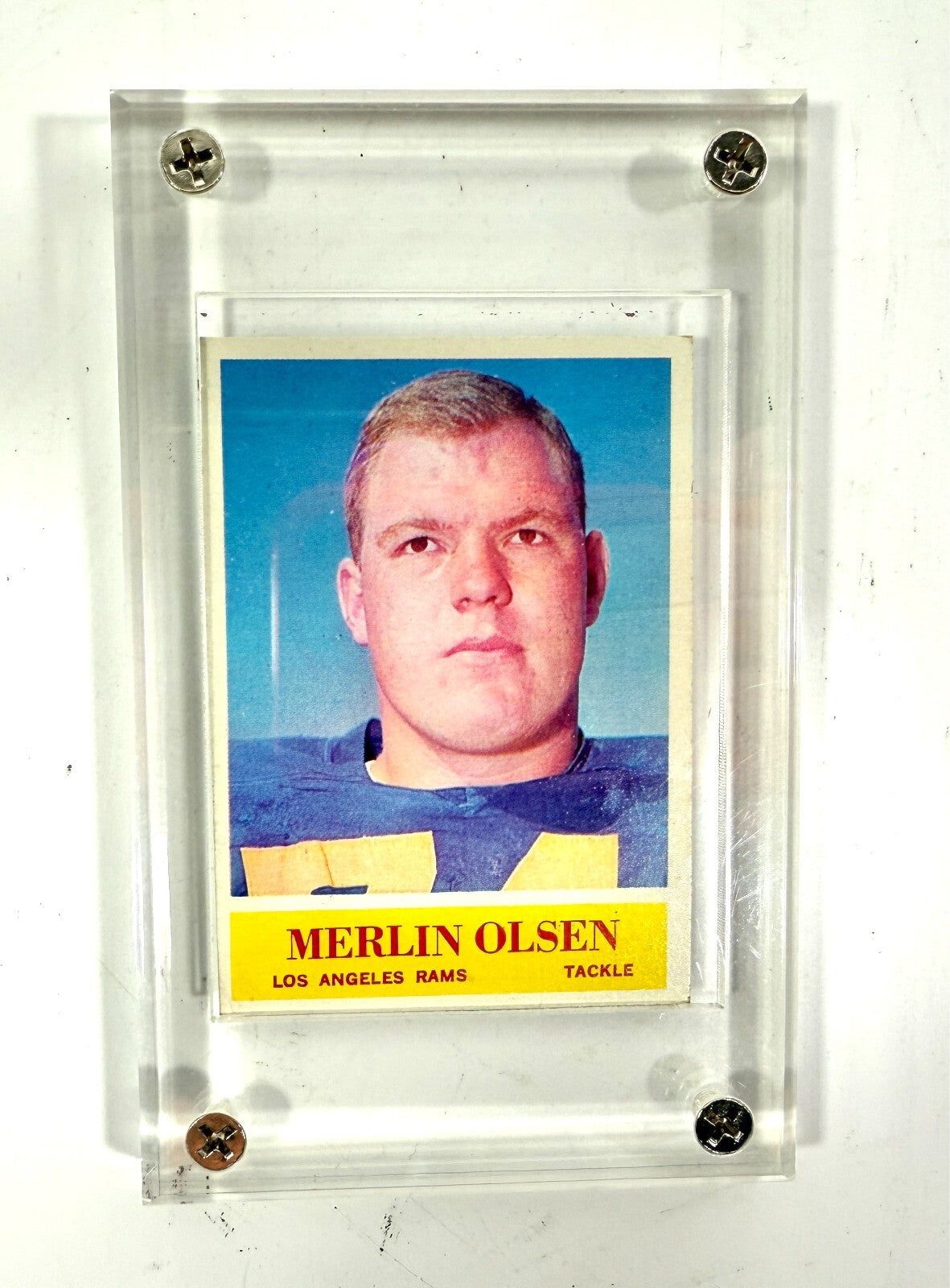 1964 Philadelphia #91 Merlin Olsen RC VGEX0