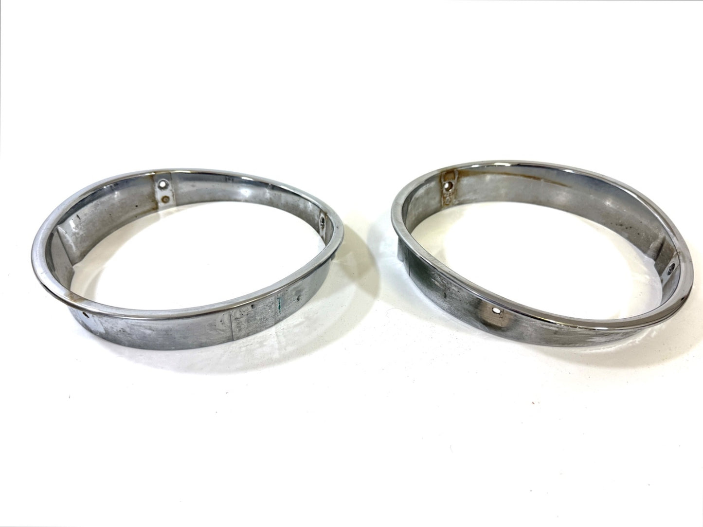 Jeep Wrangler TJ 1997-2006 OEM Chrome RH and LH Headlight Trim Rings Bezels2