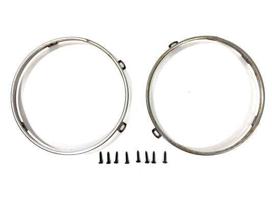 OEM Jeep Wrangler TJ Headlight Bulb Metal Retainer PAIR  LH RH 97-06 w/screws0