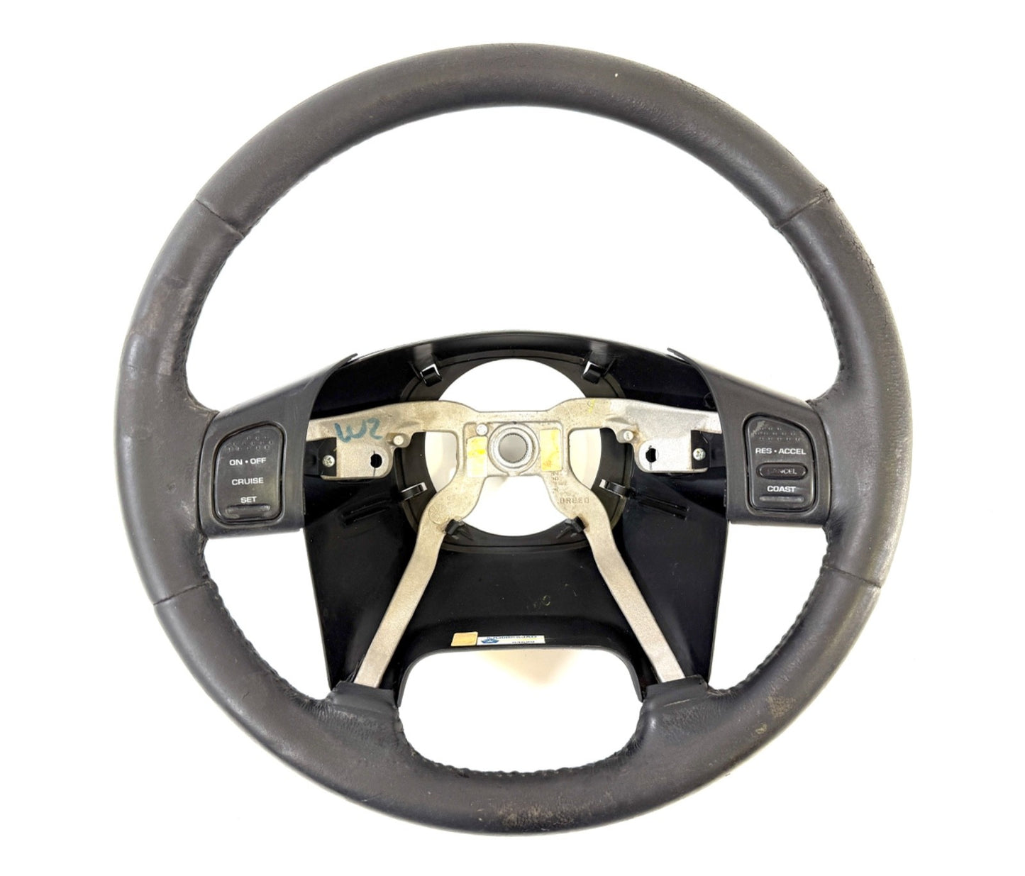 2003-2006 Jeep Wrangler TJ OEM Steering Wheel Black Leather 5JG621X9AB0