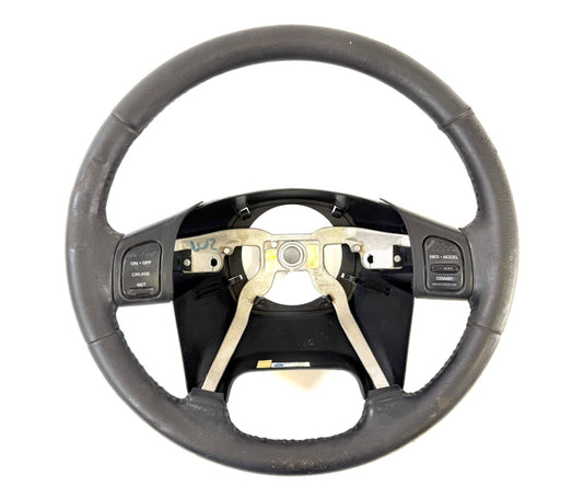 2003-2006 Jeep Wrangler TJ OEM Steering Wheel Black Leather 5JG621X9AB0