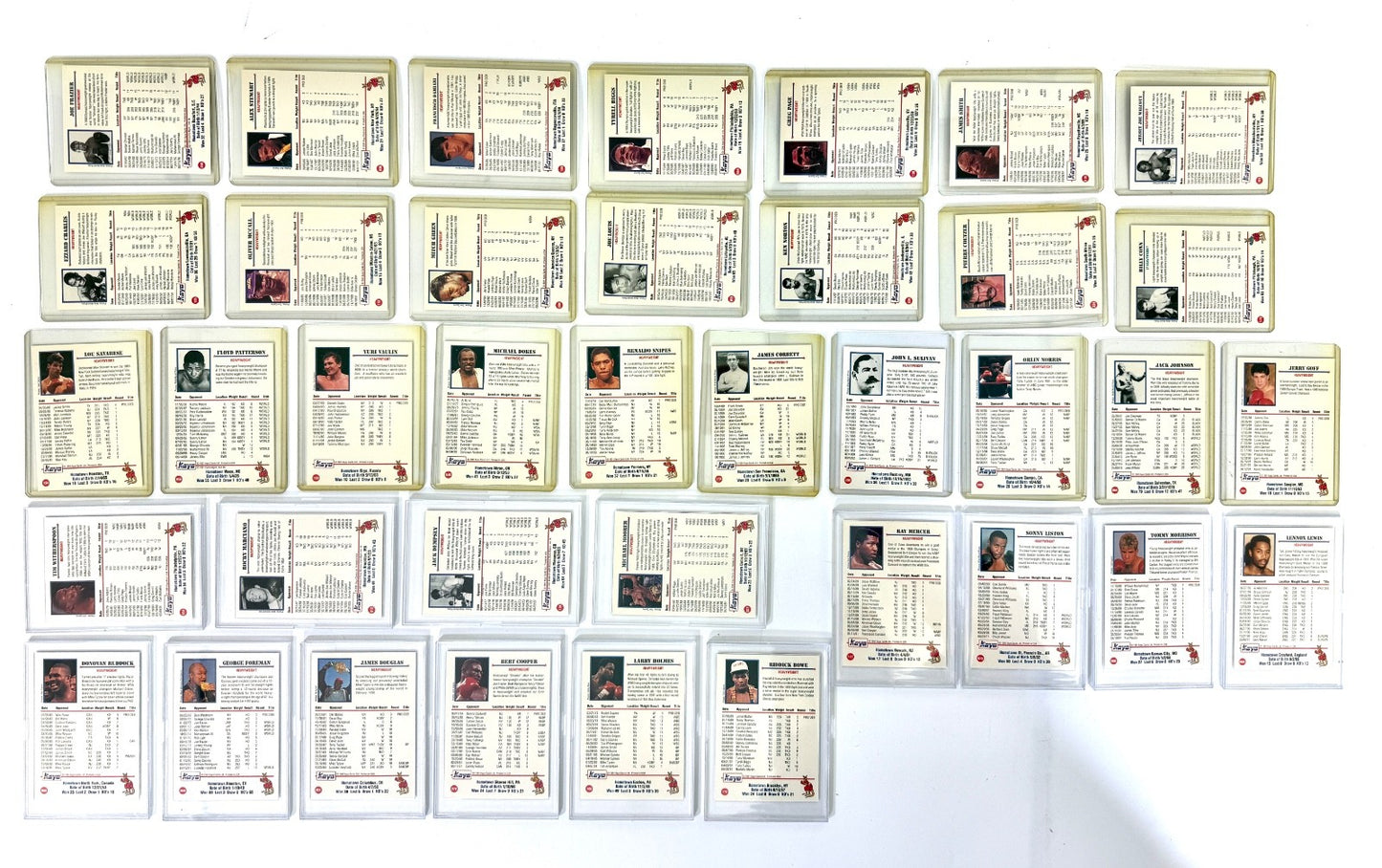 BOXING CARDS 1991 KAYO Lot of 38 Random Cards Mixed Vintage1
