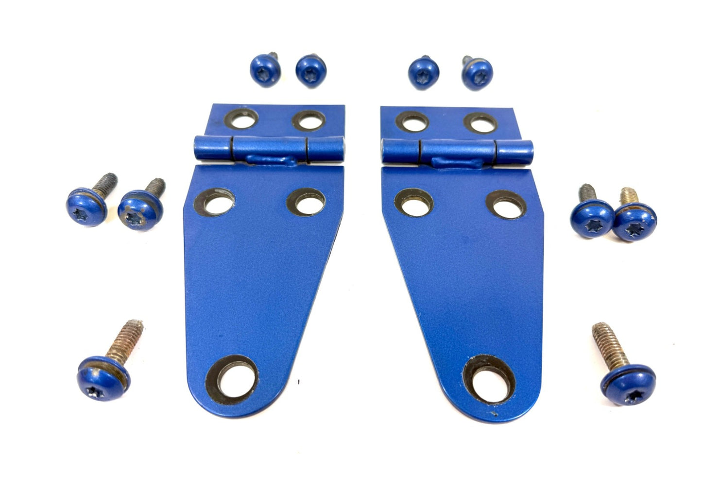 Jeep Wrangler YJ CJ 72-95 OEM Hood Hinges Hinge Set BLUE with Bolts1