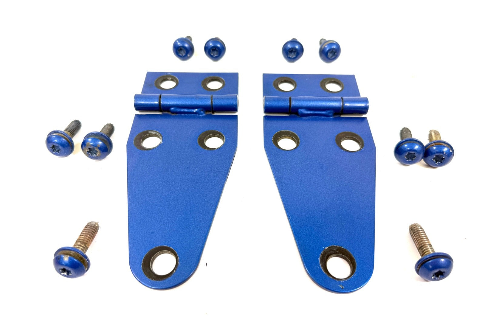 Jeep Wrangler YJ CJ 72-95 OEM Hood Hinges Hinge Set BLUE with Bolts1