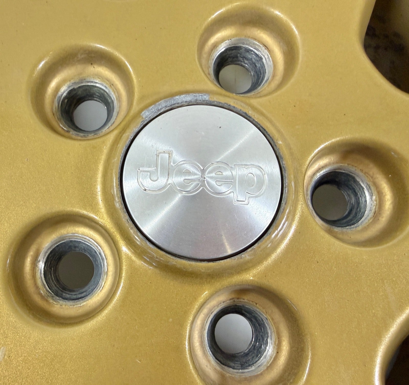15" Jeep Wrangler Golden Eagle Wheel Rim Factory OEM 2003-2006 Machined Lip Gold1