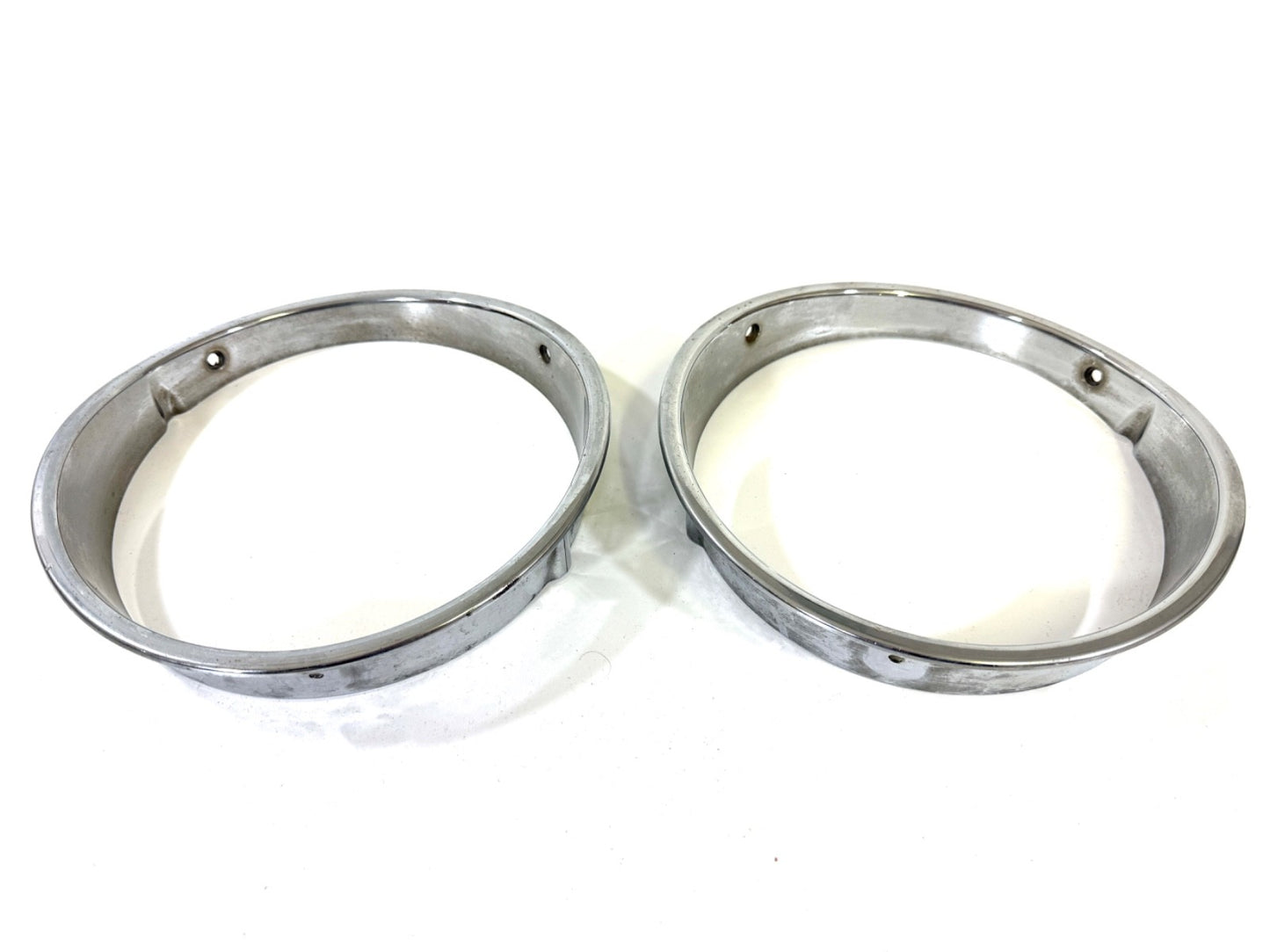 Jeep Wrangler TJ 1997-2006 OEM Chrome RH and LH Headlight Trim Rings Bezels2