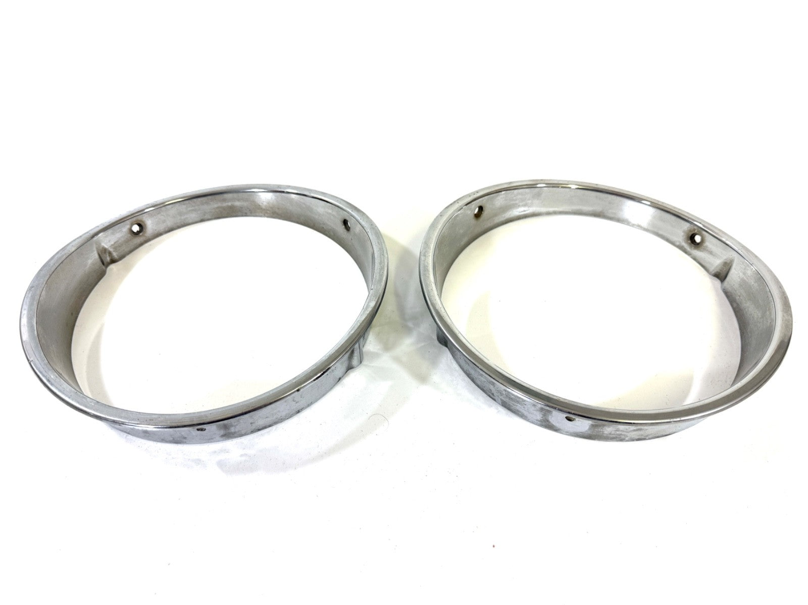 Jeep Wrangler TJ 1997-2006 OEM Chrome RH and LH Headlight Trim Rings Bezels2