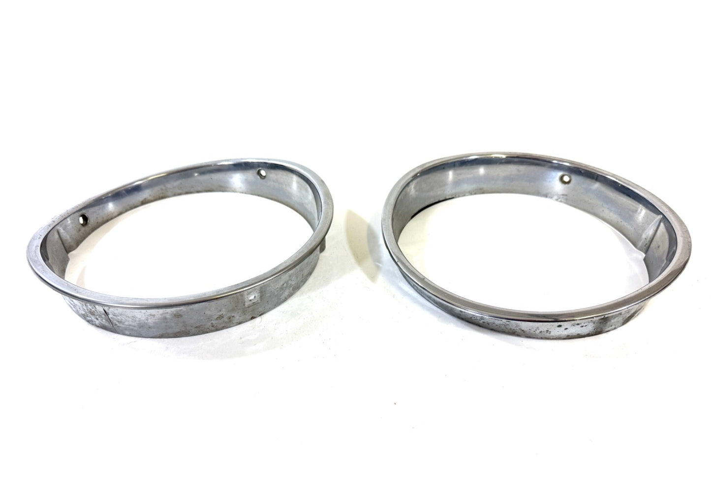 Jeep Wrangler TJ 1997-2006 OEM Chrome RH and LH Headlight Trim Rings Bezels2