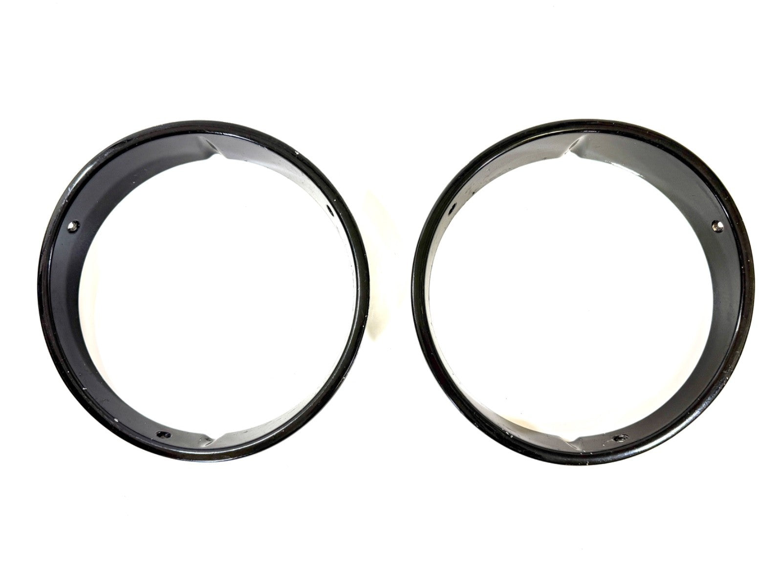 Jeep Wrangler TJ 1997-2006 OEM BLACK RH and LH Headlight Trim Rings Bezels0