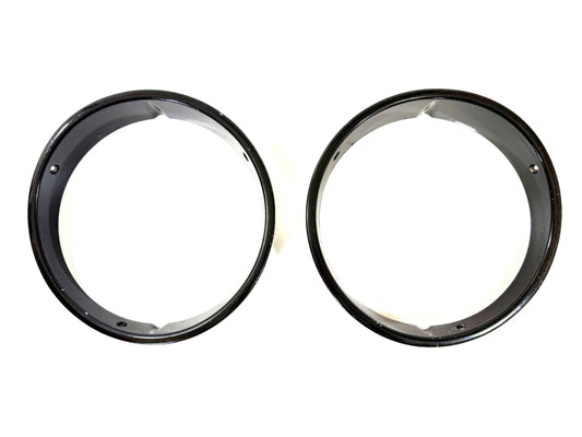 Jeep Wrangler TJ 1997-2006 OEM BLACK RH and LH Headlight Trim Rings Bezels0