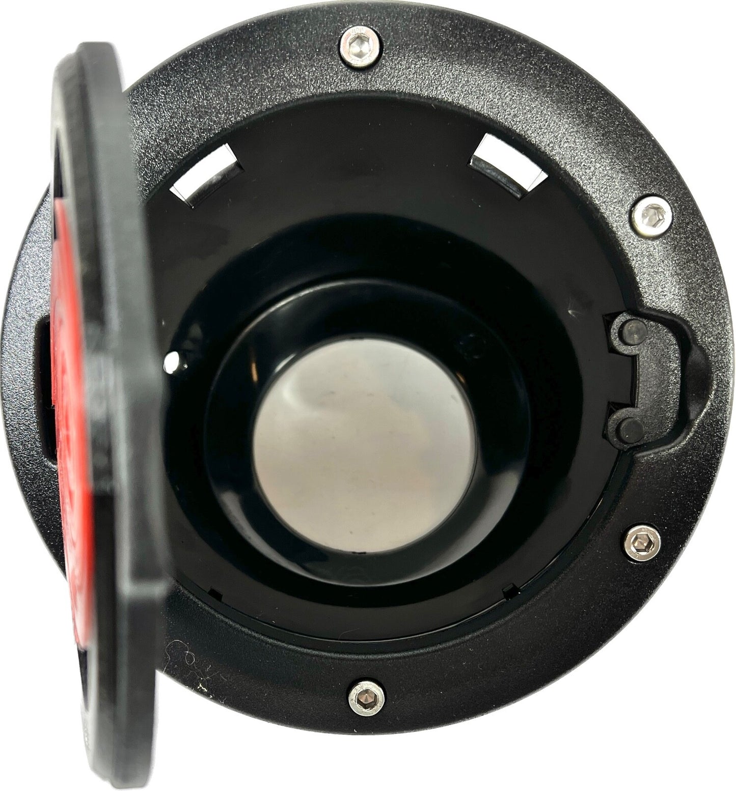 Jeep JK Wrangler Black Fuel Filler Door w/ Storm Warning Symbol 2007-20181
