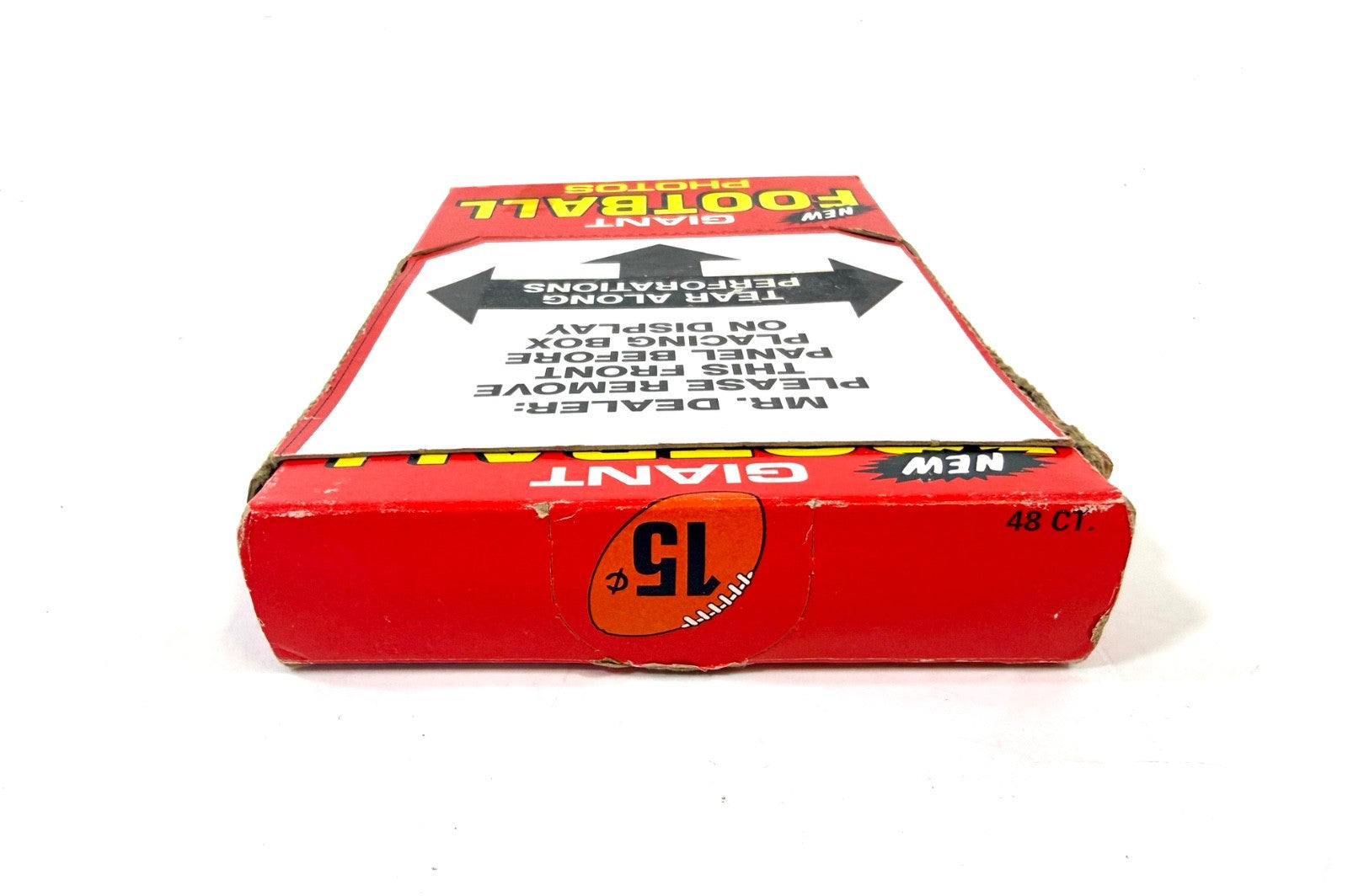 Original Vend box 1980 TOPPS GIANT FOOTBALL PHOTOS complete set of 30 Cards4