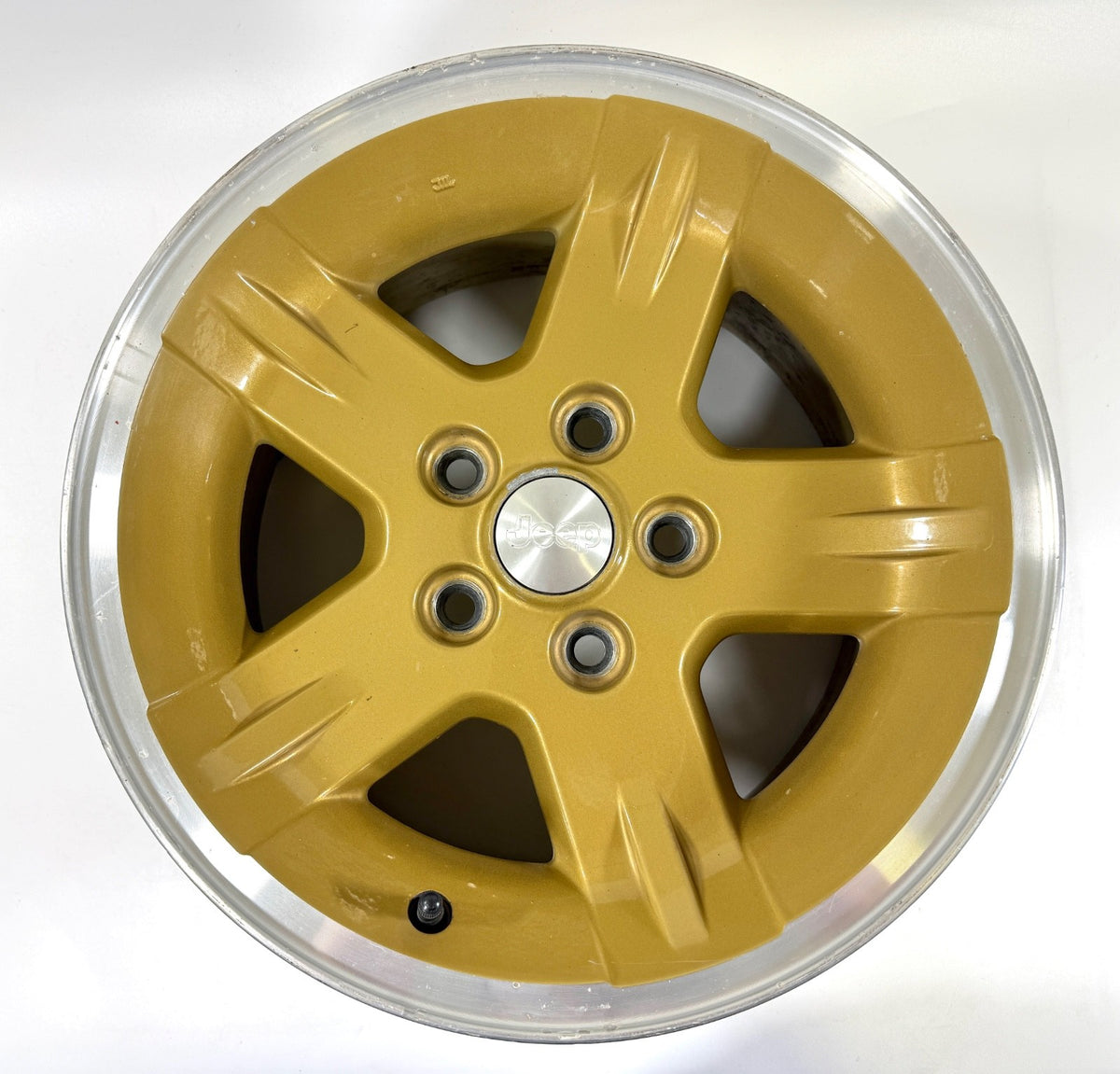 15" Jeep Wrangler Golden Eagle Wheel Rim Factory OEM 2003-2006 Machined Lip Gold0