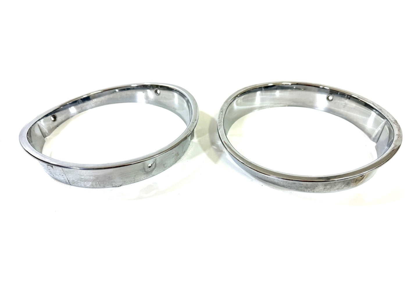 Jeep Wrangler TJ 1997-2006 OEM Chrome RH and LH Headlight Trim Rings Bezels2
