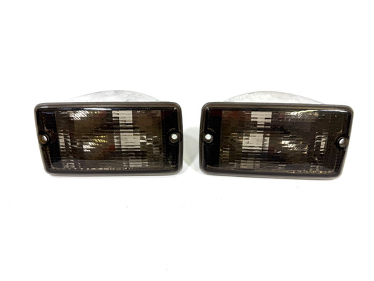 Jeep Wrangler TJ 97-06 BlackouFront Driver Passenger RH LH Turn Signal Lens Pair0