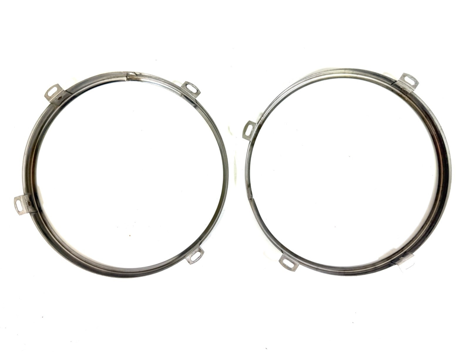 OEM Jeep Wrangler TJ Headlight Bulb Metal Retainer Ring PAIR Fits LH RH 97-061