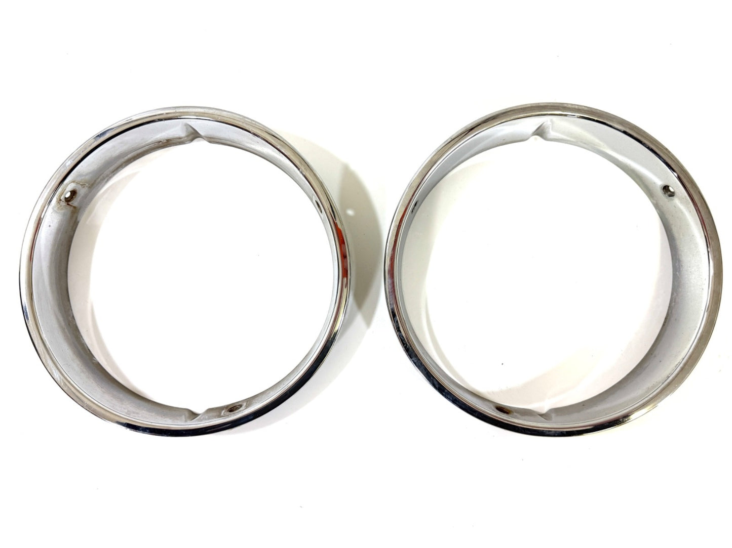 Jeep Wrangler TJ 1997-2006 OEM Chrome RH and LH Headlight Trim Rings Bezels0