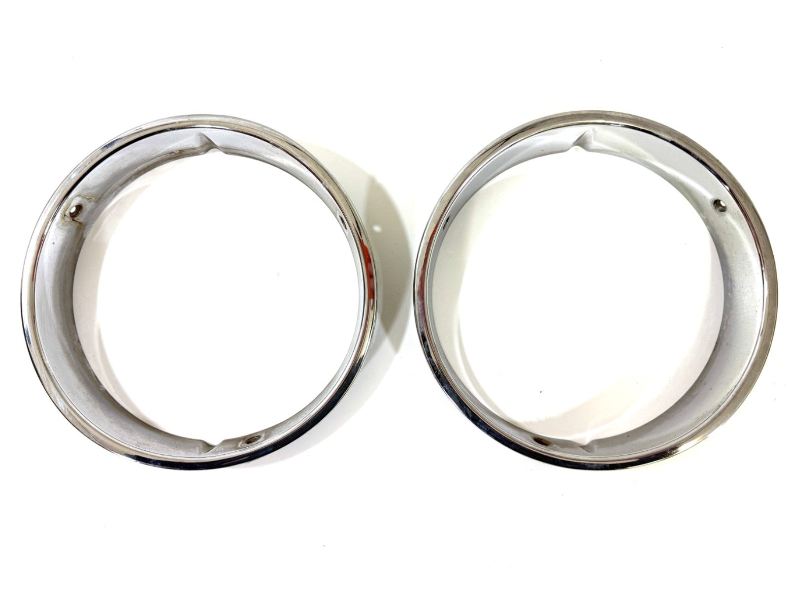 Jeep Wrangler TJ 1997-2006 OEM Chrome RH and LH Headlight Trim Rings Bezels0