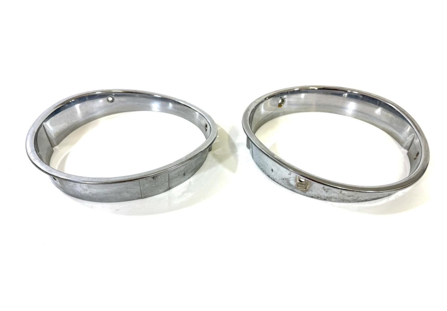Jeep Wrangler TJ 1997-2006 OEM Chrome RH and LH Headlight Trim Rings Bezels4