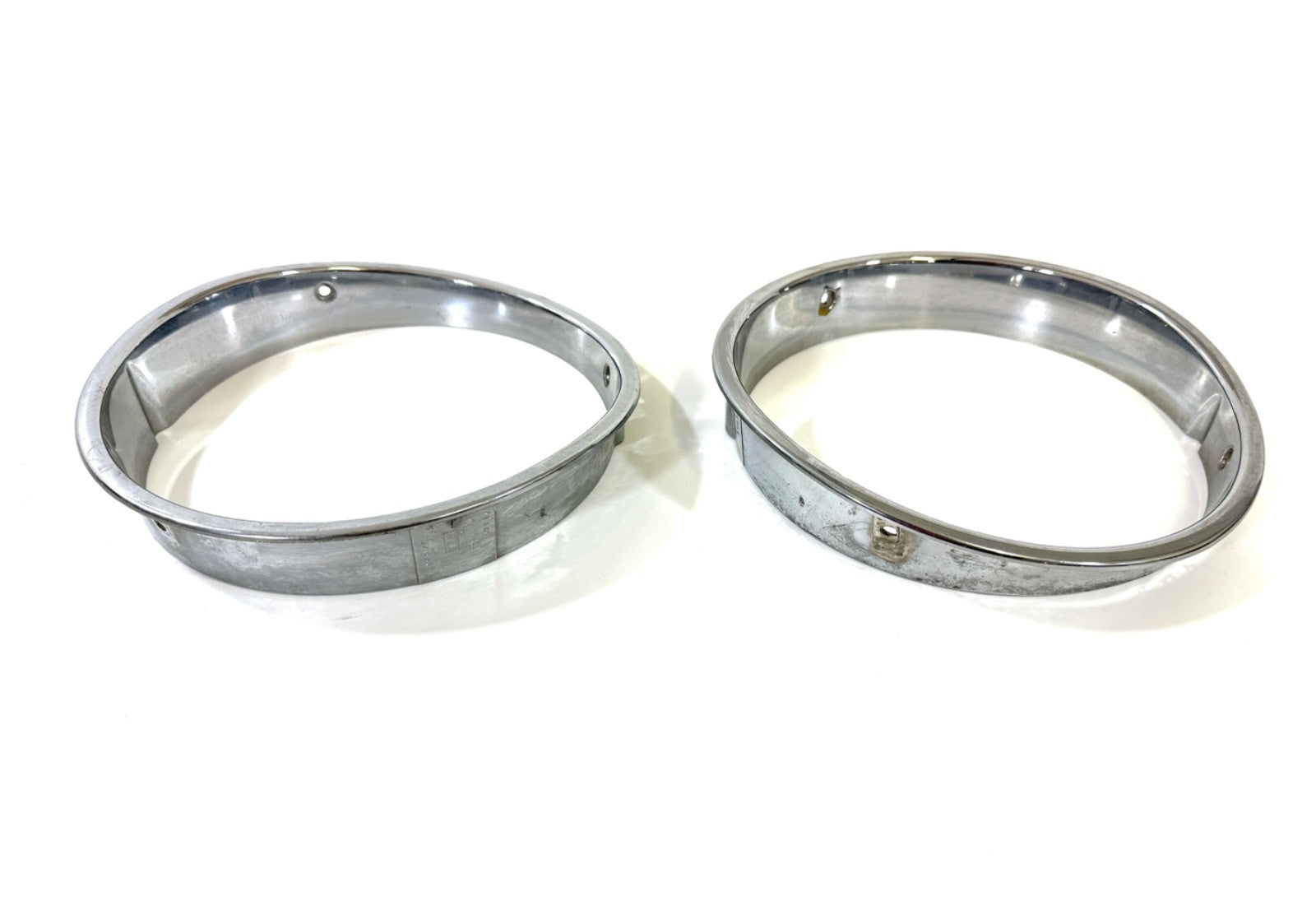 Jeep Wrangler TJ 1997-2006 OEM Chrome RH and LH Headlight Trim Rings Bezels4