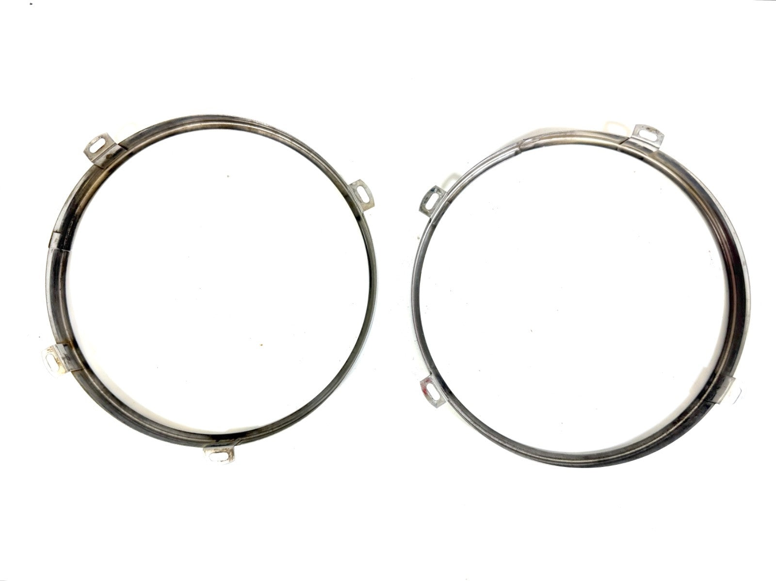 OEM Jeep Wrangler TJ Headlight Bulb Metal Retainer Ring PAIR Fits LH RH 97-061