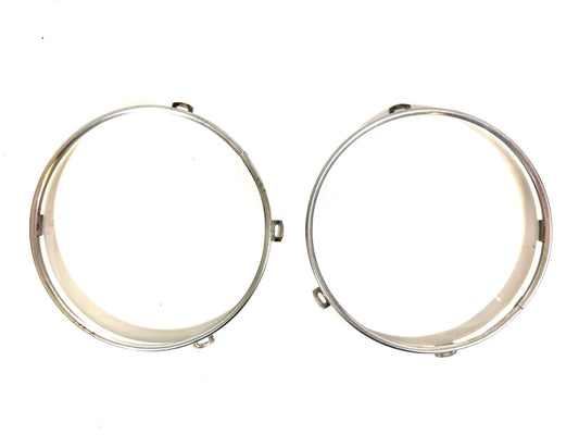 OEM Jeep Wrangler TJ Headlight Bulb Metal Retainer Ring PAIR Fits LH RH 97-060