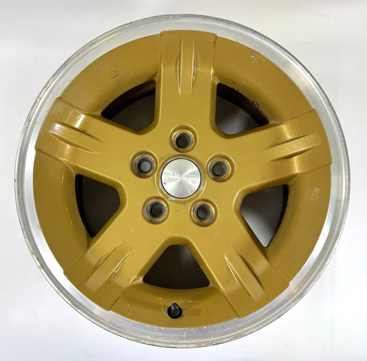 15" Jeep Wrangler Golden Eagle Wheel Rim Factory OEM 2003-2006 Machined Lip Gold0