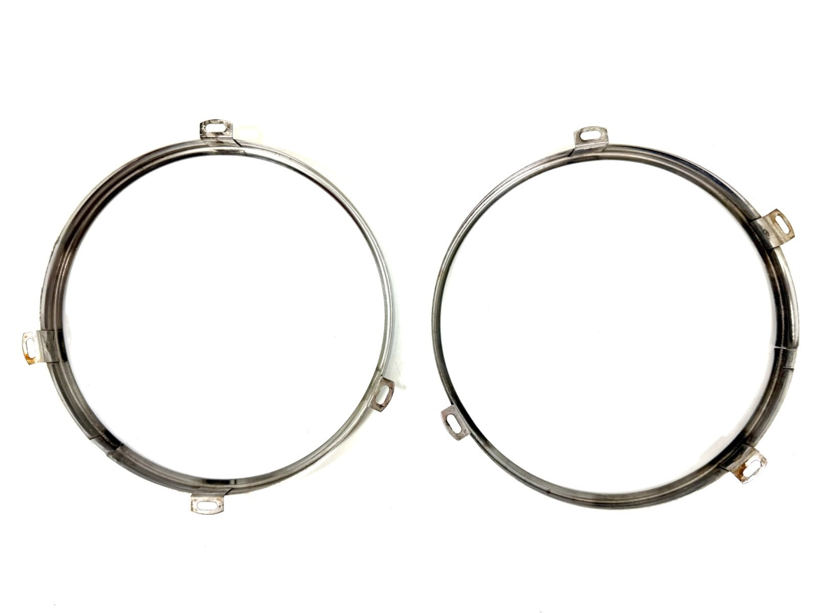 OEM Jeep Wrangler TJ Headlight Bulb Metal Retainer Ring PAIR Fits LH RH 97-061