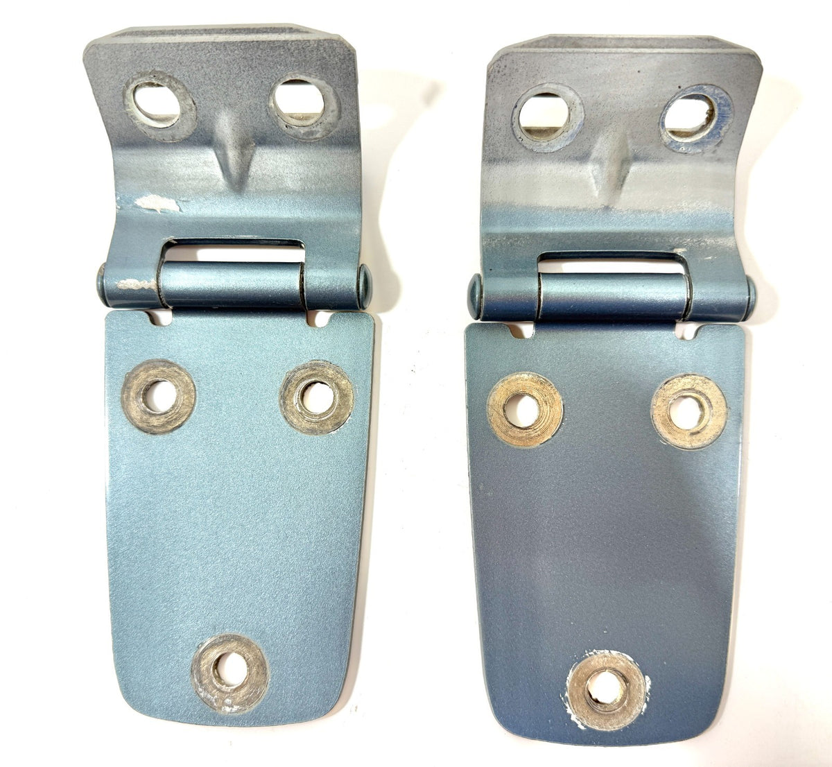 97-06 STEEL BLUE PBQ Hood Hinge Factory Pair Hinges Jeep TJ Wrangler incl Bolts1