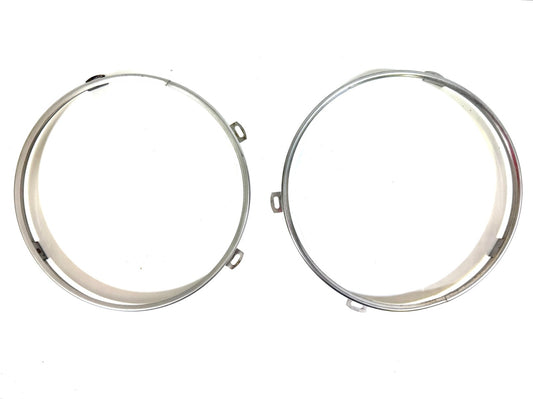 OEM Jeep Wrangler TJ Headlight Bulb Metal Retainer Ring PAIR Fits LH RH 97-060