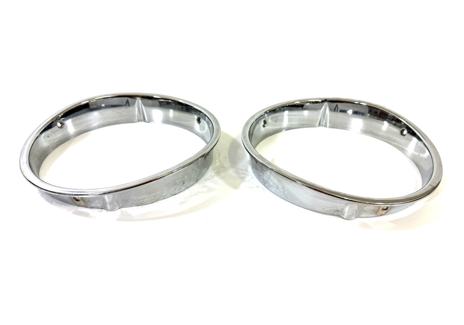 Jeep Wrangler TJ 1997-2006 OEM Chrome RH and LH Headlight Trim Rings Bezels1