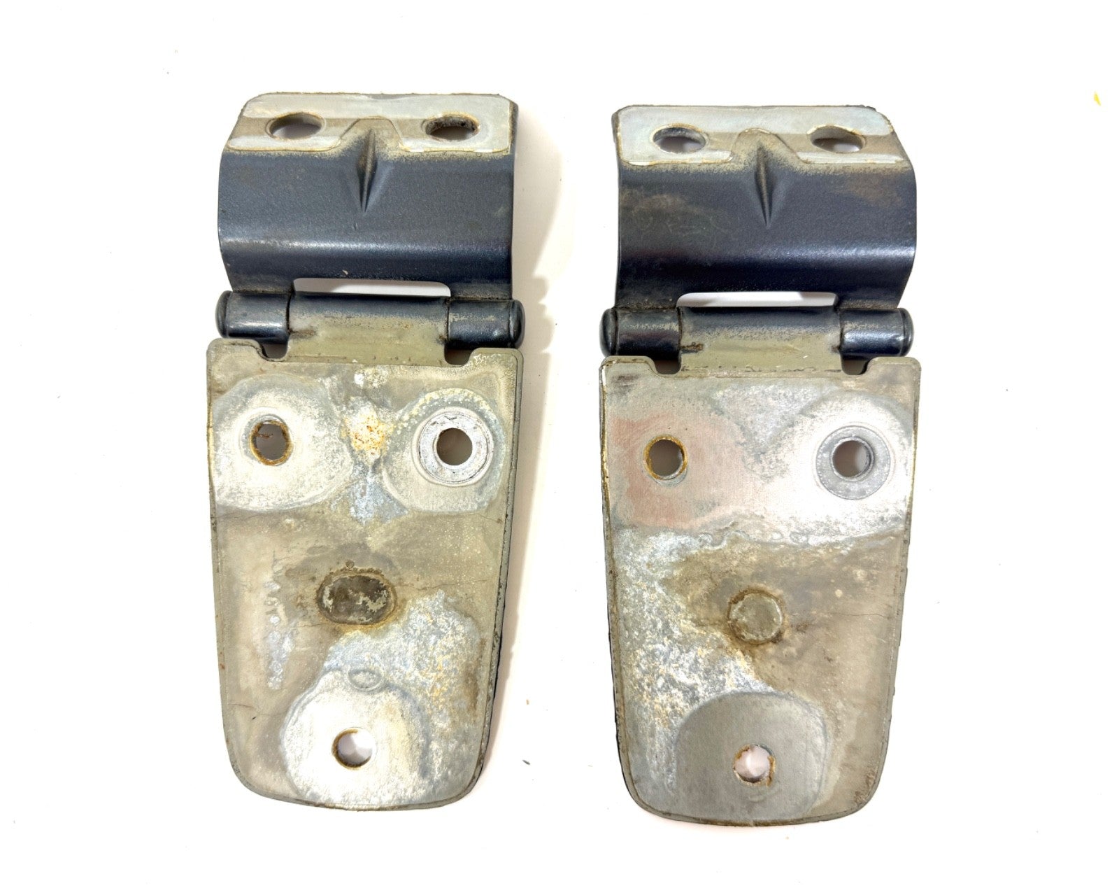 97-06 STEEL BLUE PBQ Hood Hinge Factory Pair Hinges Jeep TJ Wrangler incl Bolts1
