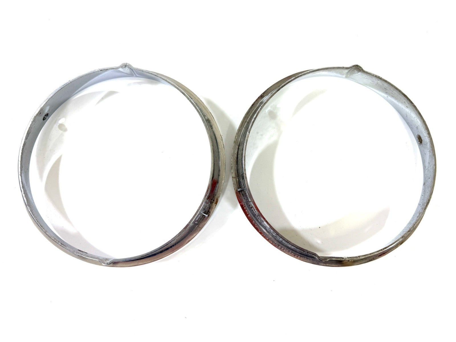 Jeep Wrangler TJ 1997-2006 OEM Chrome RH and LH Headlight Trim Rings Bezels5