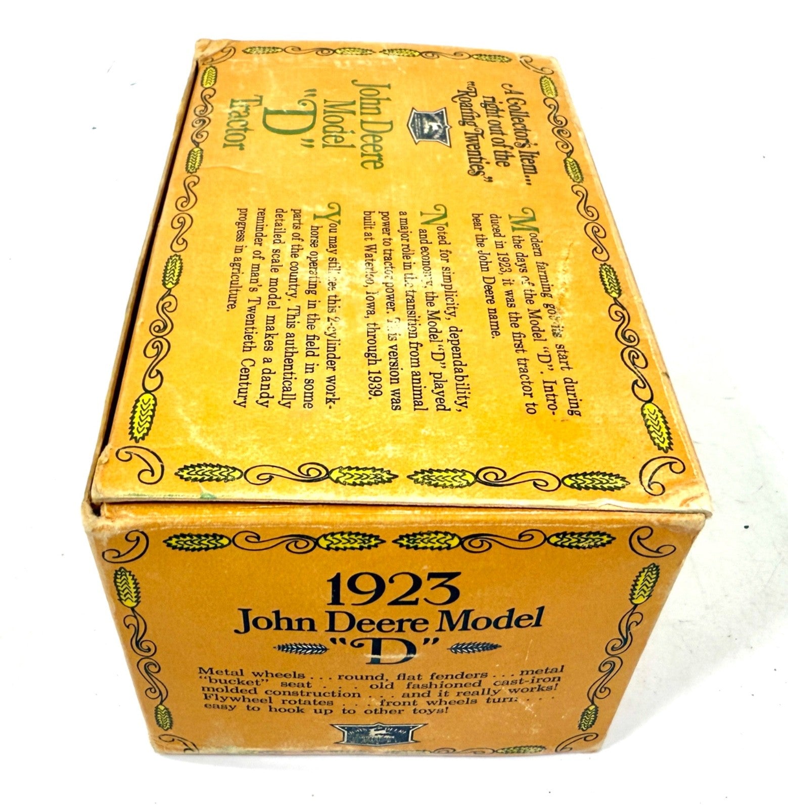 ERTL John Deere 1923 Model "D" Tractor #500 Toy 1/16 Die Cast Metal Farm U.S.A.1