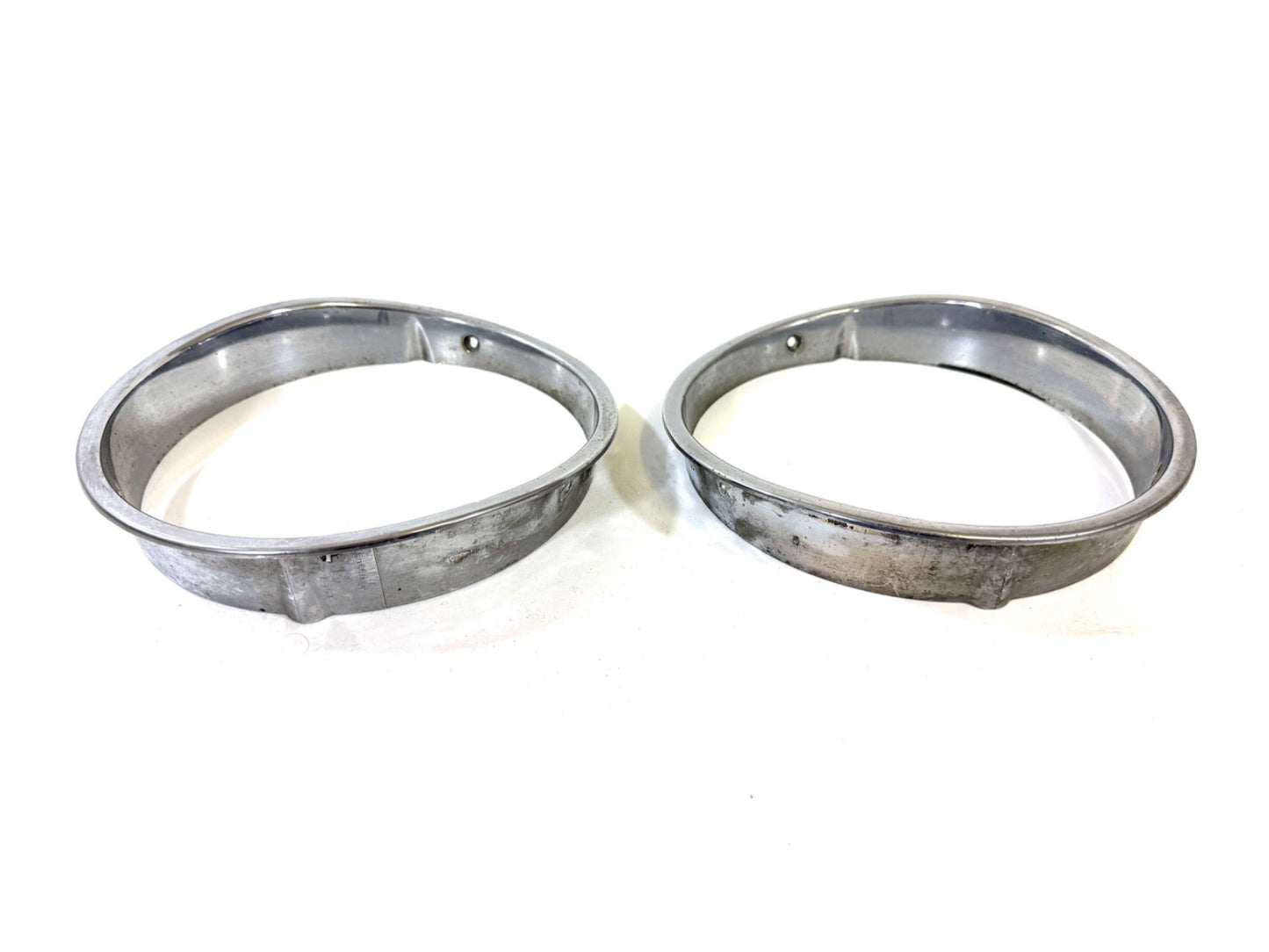 Jeep Wrangler TJ 1997-2006 OEM Chrome RH and LH Headlight Trim Rings Bezels3