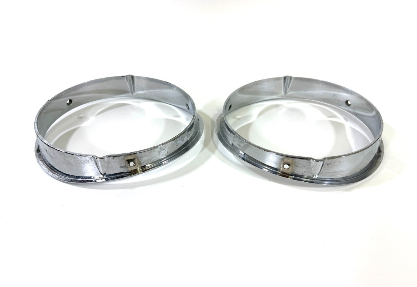 Jeep Wrangler TJ 1997-2006 OEM Chrome RH and LH Headlight Trim Rings Bezels5