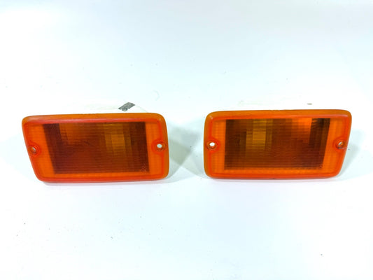 Jeep Wrangler TJ 97-06 OEM Front Driver Passenger RH LH Turn Signal Lens Pair0