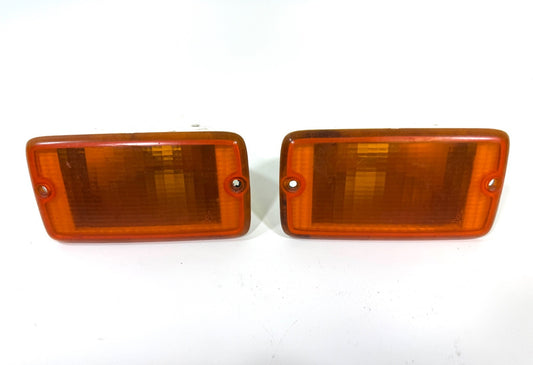 Jeep Wrangler TJ 97-06 OEM Front Driver Passenger RH LH Turn Signal Lens Pair0
