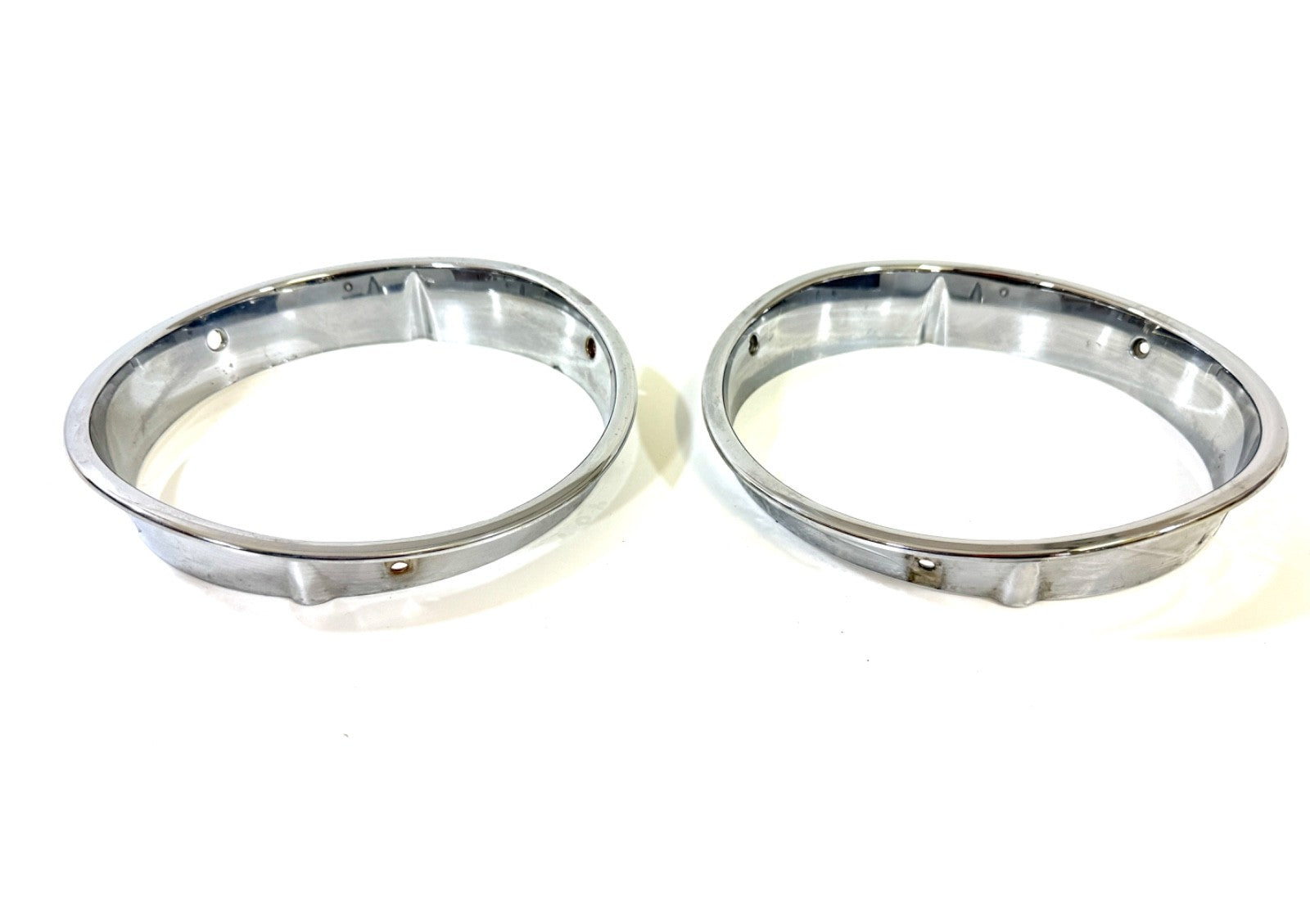 Jeep Wrangler TJ 1997-2006 OEM Chrome RH and LH Headlight Trim Rings Bezels1